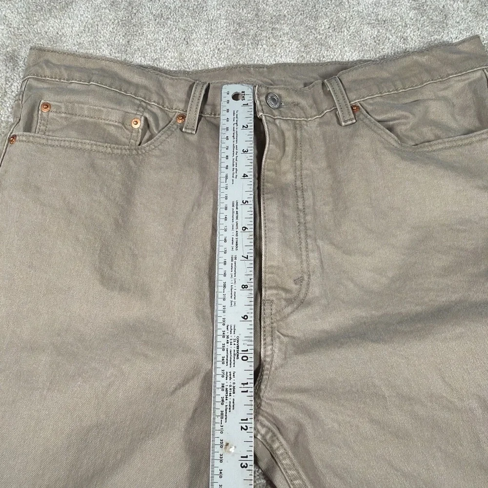 Levis Mens 505 Straight Leg Light Brown‎ Jeans 38 X 32 (FITS 37 X 31) Stretch